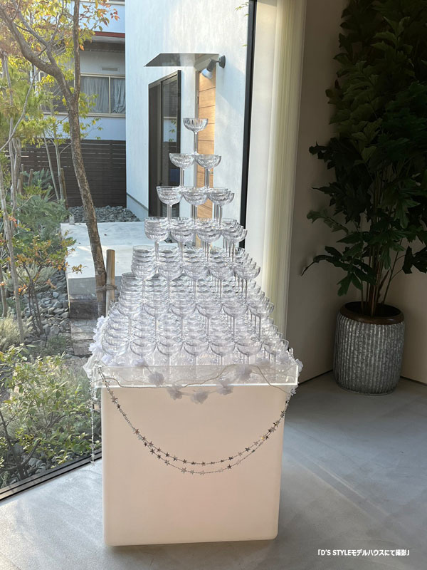 シャンパンタワー設置イメージ11