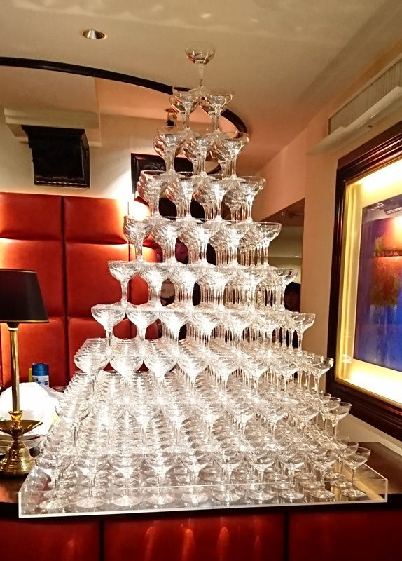 シャンパンタワー四角10段