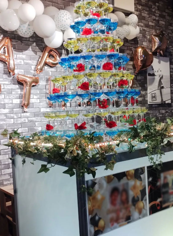 シャンパンタワー設置イメージ11