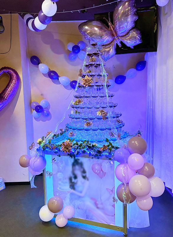 シャンパンタワー設置イメージ11